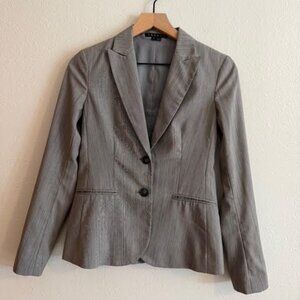 Theory Blazer Womens Sz 0 Nichelle Gray Wool Stretch Career Office Jacket